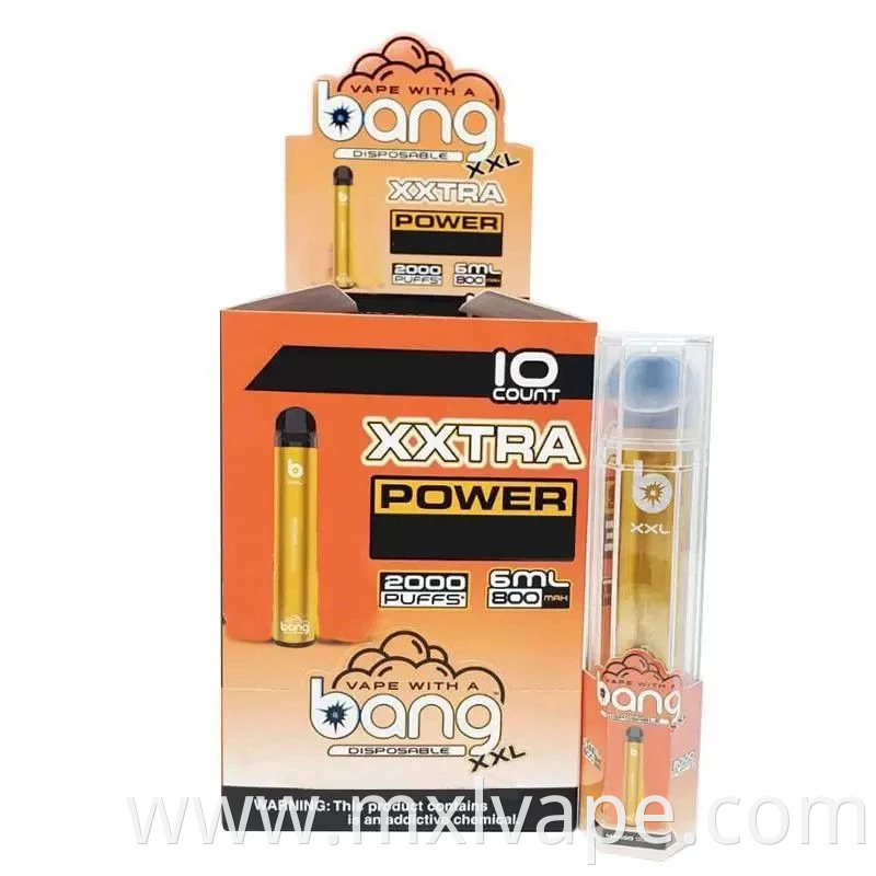 Disposable Pod 2000 Puffs Bang XXL with 24 Flavors Electronic Cigarette